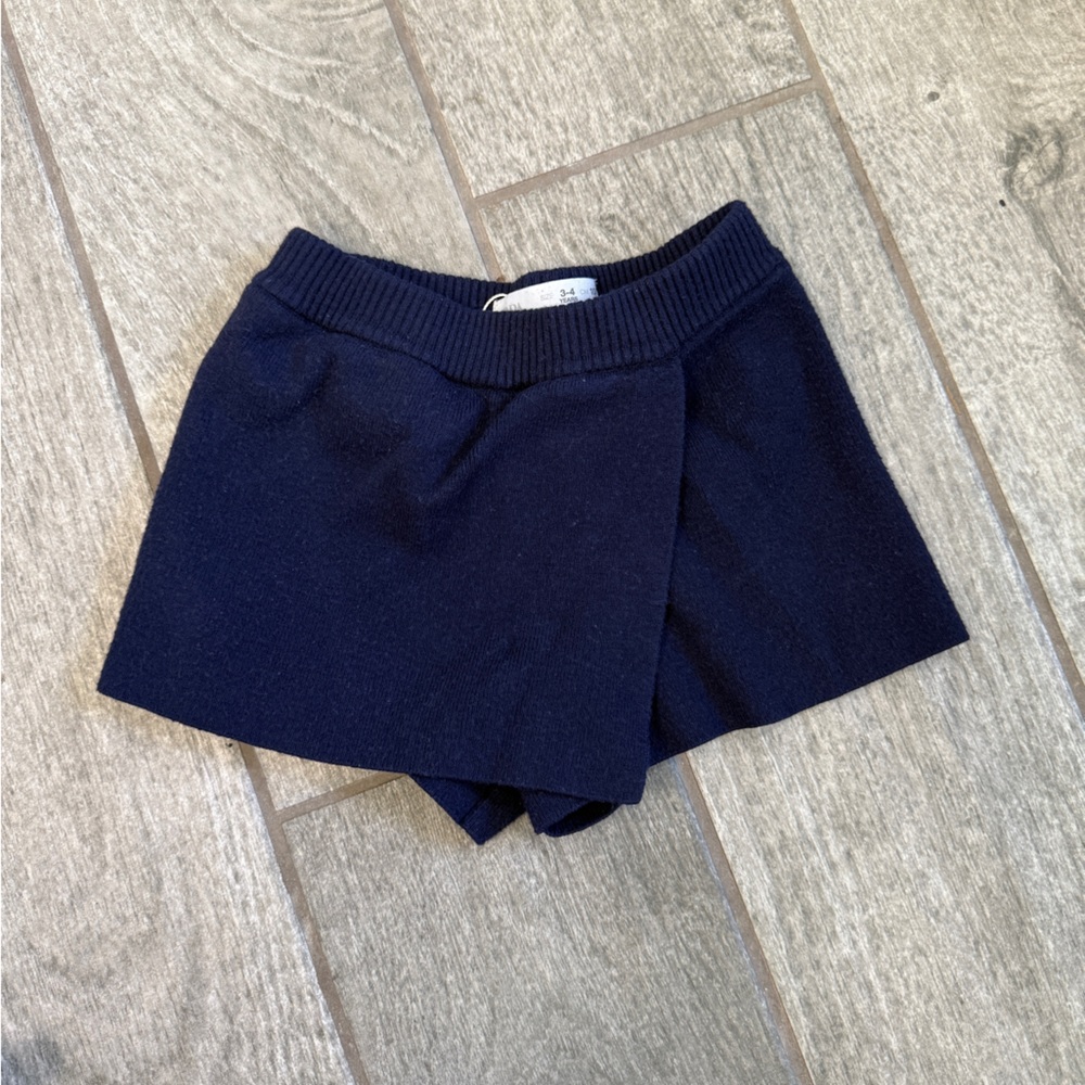 Zara Kids Navy Blue Kids Asymmetrical Skort